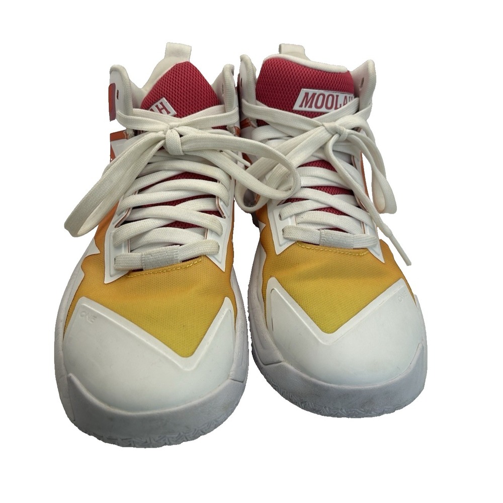 Moolah women's basketball shoes size‎ 9 Colorful White/ Fuchsia/Yellow